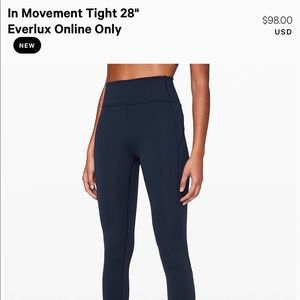 Lulu Lemon All the Right Places Tight 28”